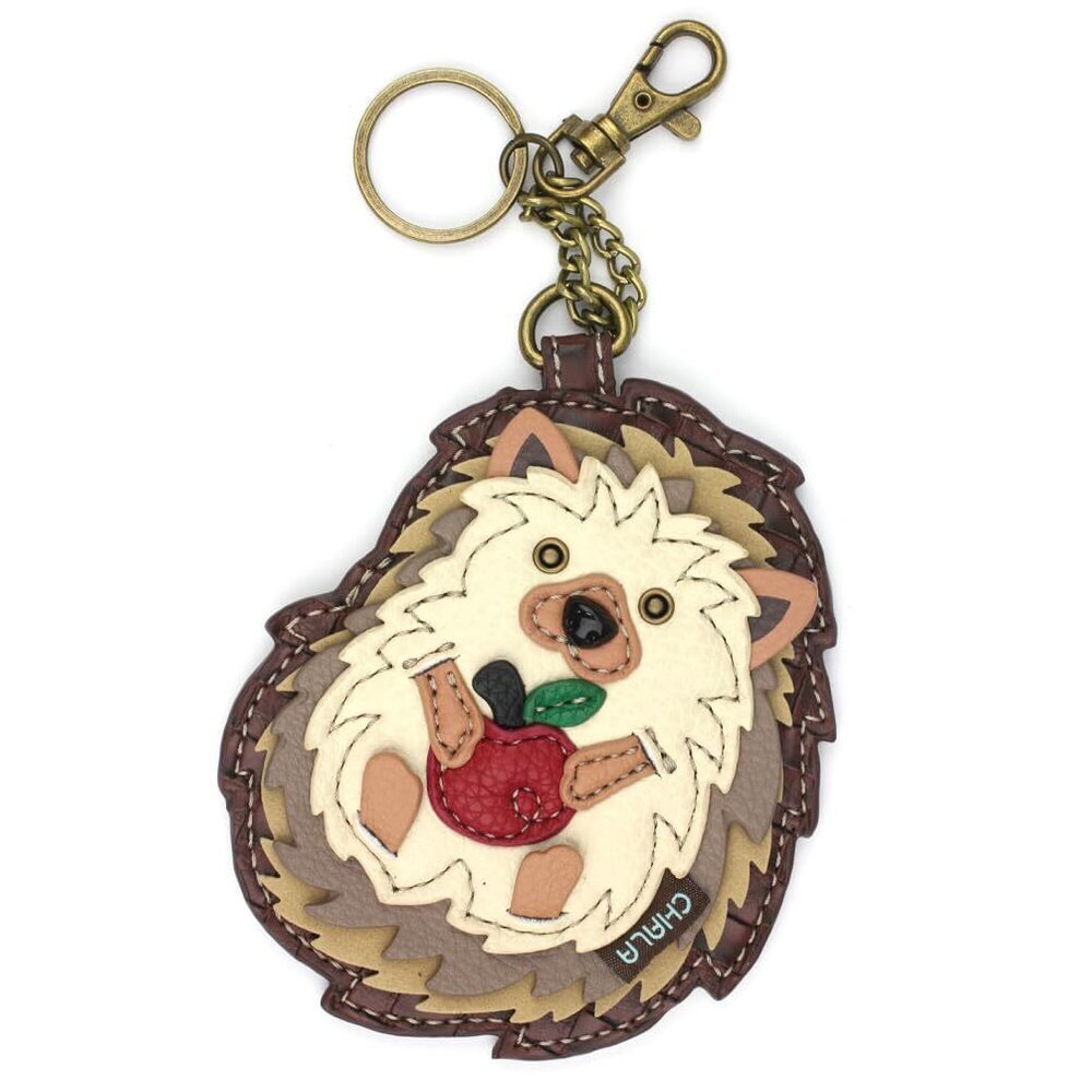 6215 Woodland Collection Decorative Key Fob/Coin Purse Accessory - Hedgehog